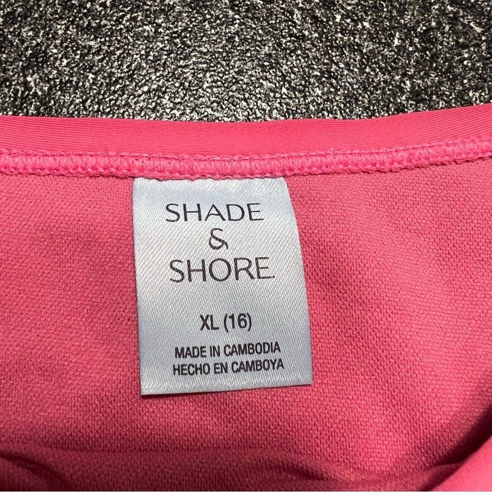 ❤️3/$15 NWT Shade & Shore Low Rise Pink Bikini Bottom XL (16) - Picture 5 of 6